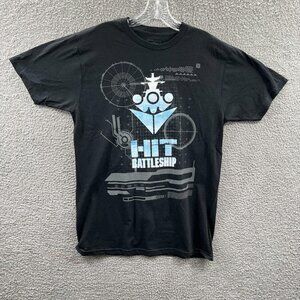 Battleship Womens Tee Shirt Large Black Hit‎ Hasbro Short Sleeve Pullover